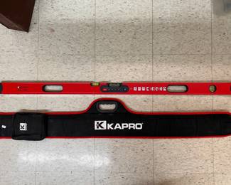 Kapro 48" / 120cm Magnetic Digital Level with Plumb Site and Carrying Case