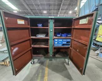 Green Job Box on Casters - Contents Included