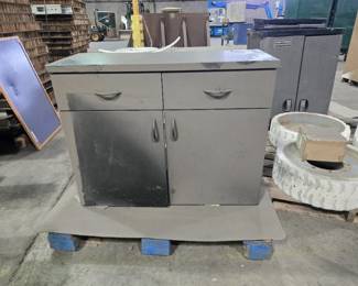 Black Cabinet with Misc Treasures