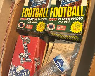 Football and baseball cards