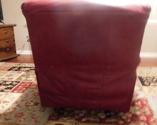The back of the recliner.  Light getting in the way again