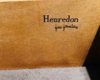The 'Henredon' seal of authenticity 
