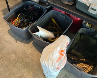 extension cords, waders