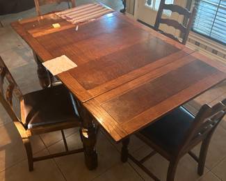 Kitchen table and four chairs
