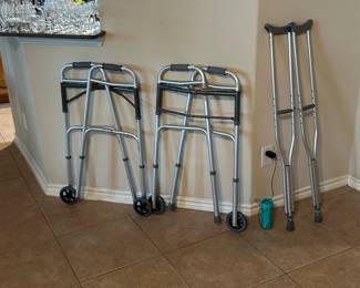 Walkers and crutches