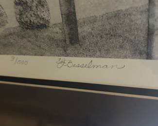 Besselman signed and numbered art