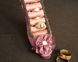 10K Gold Broach And Rings