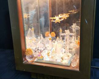Crystal Shadow Box With Light 