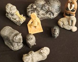 Alaskan Wolf Sculptures 3 And More