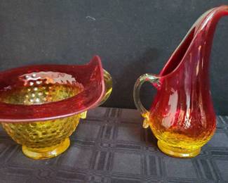  025 Pair 2 of Glass Pitchers 