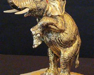 Golden Colored Elephant Artist Ronald A. Lee