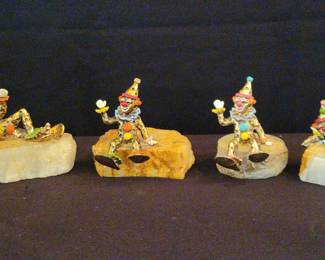 Four Waving Clowns Artist Ronald A. Lee