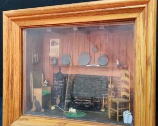 Vintage Hanging Shadow Box 