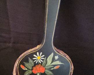 Vintage Handpainted Fireplace Bellow 28 High