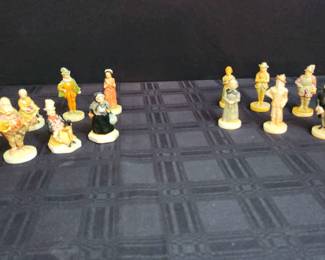 Set 16 of Vintage P.W Baston Miniature Figurines 