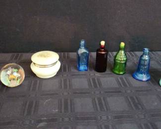 Vintage Set 8 of Assortment Collectible Glass 