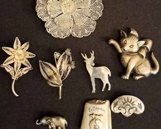  042 Eight Silver Pins