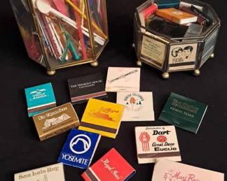 Vintage Matches And Stir Sticks