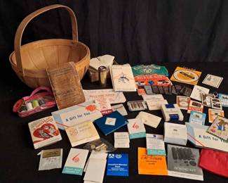 Antique Sewing Kits And More
