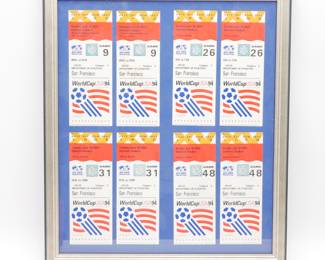 Framed 1994 XV FIFA World Cup USA Tickets