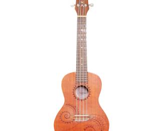 Luna Ukulele Tattoo Concert Mahogany w/Gigbag