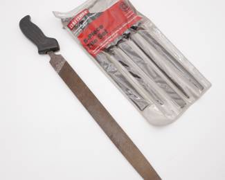 Lot of Craftsman 5-Piece File Set and Shock Proof Mill File