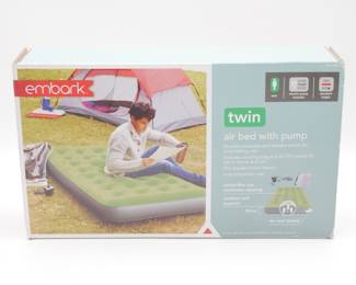Embark Twin Standard Height Air Bed with Pump