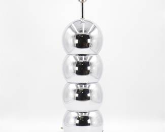 MCM George Kovacs Chrome Stacked Orb Table Lamp