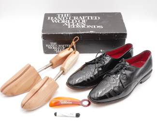 Allen Edmonds Spencer Black Patent Leather Shoes size 10.5