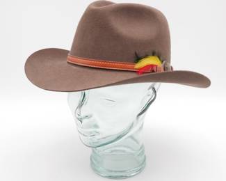 Akubra Boomerang Brown Pure Fur Felt Hat size L