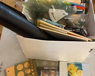 Wooden Table Mystery Art Supplies 