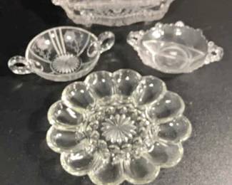 Cambridge Wildflower Celery Dish Deviled Egg Dish