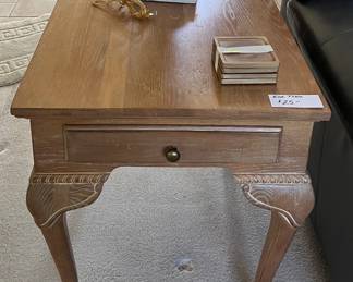 Light oak side table set of 2