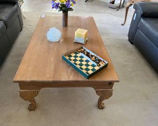 Light oak coffee table