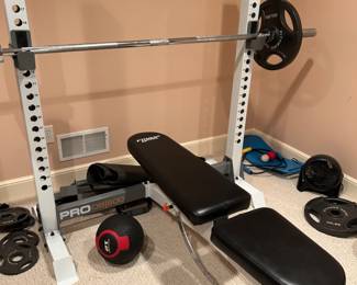 Weight Bench and all Weights Complete