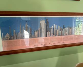 The American Skyscraper Lithograph