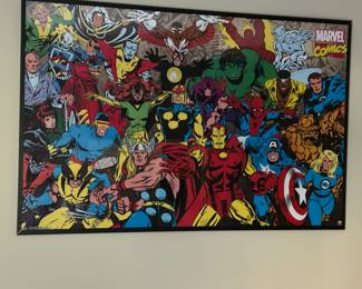Framed Marvel Comics Art