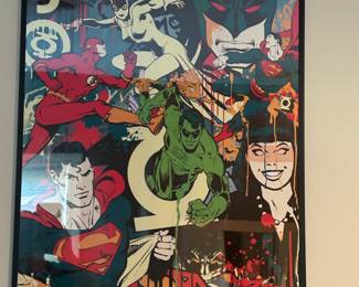 Framed Marvel Comics Art