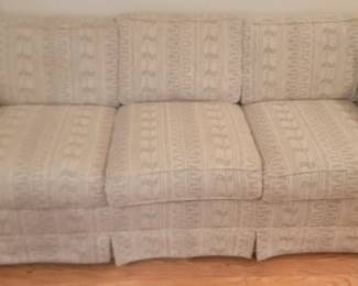 Beautiful Gray & White Sofa