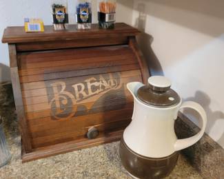 Wooden Bread box