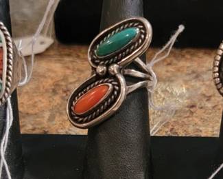 Sterling Native American Navajo Rings