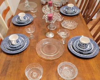 Churchill Made in England Blue & White  China, Crystal and Glassware