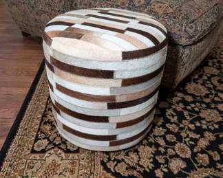 Cowhide Ottoman