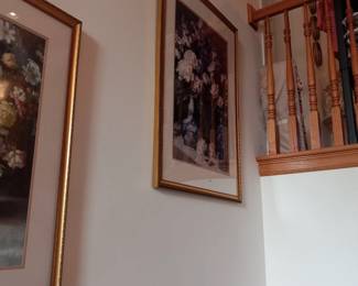 Items On The Walls Leading Up The Staircase