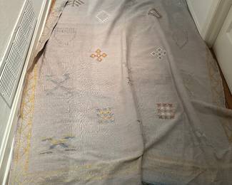 5’ x 9’ Moroccan cactus silk rug