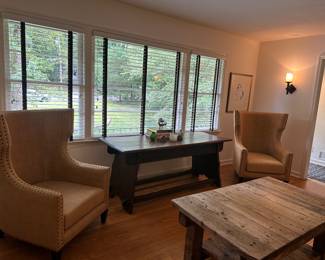 Pair of matching Berne wingback chairs