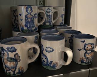 M.A. Hadley hand painted animal dishes