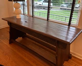 Antique harvest table