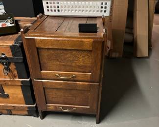 Wooden file cabinet