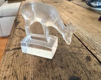 Lalique grazing deer